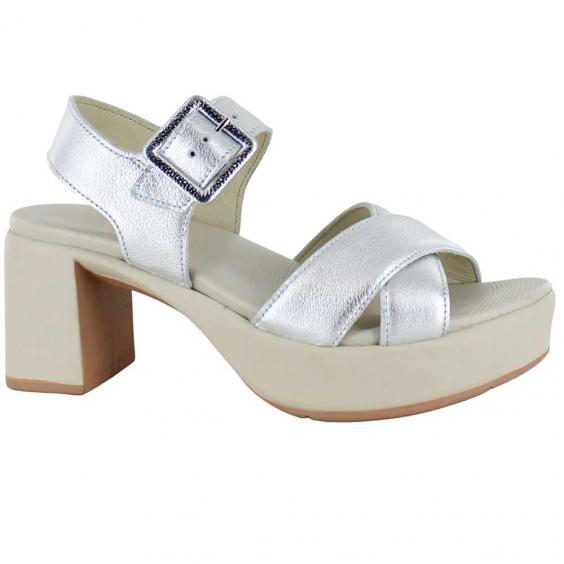 Naot Elite Platform Sandal Soft Silver (Women's)