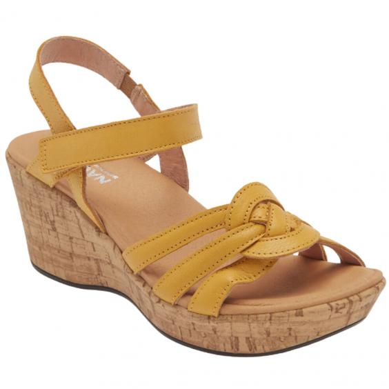 Naot Tropical Wedge Sandal Marigold Leather (Women's)