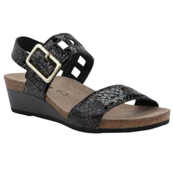 Naot Dynasty Wedge Sandal Reptile Patent Leather (Women's)