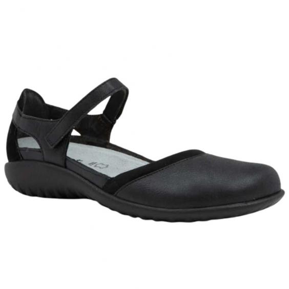 Naot Tekapo Shiny Black Leather/ Black Velvet Nubuck (Women's) Naot Tekapo Shiny Black Leather/ Black Velvet Nubuck (Women's)