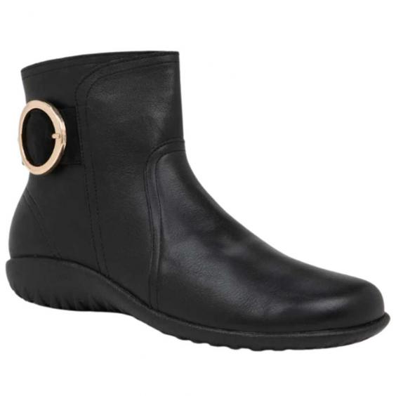 Naot Oamaru Boot Water Resistant Black Leather/ Black Velvet Nubuck (Women's) Naot Oamaru Boot Water Resistant Black Leather/ Black Velvet Nubuck (Women's)