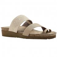 Naot Sia Slide Sandal Beige with Beige Elastic (Women's)