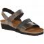 Naot Krista Sandal Pewter Leather/ Metal Leather with Silver (Women's)