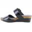 Naot Magic Wedge Slide Black Crinkle Patent (Women's) 1