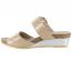 Naot Magic Wedge Slide Camel Crinkle Patent (Women's) 1