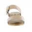 Naot Magic Wedge Slide Camel Crinkle Patent (Women's) 4