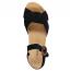 Naot Marbella Wedge Sandal Black Velvet Nubuck (Women's) 2