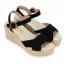 Naot Marbella Wedge Sandal Black Velvet Nubuck (Women's) 4