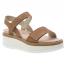 Naot Meringue Platform Sandal Latte Brown/ Camel Sole (Women's)