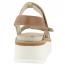 Naot Meringue Platform Sandal Latte Brown/ Camel Sole (Women's) 5