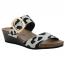 Naot Magic Wedge Slide White Leopard Suede (Women's)