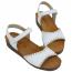 Naot Luna Sandal Soft White Leather (Women's) 4