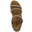 Naot Kayla Sandal Jet Black Leather/ Black/ Brown Raffia (Women's) 2
