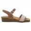 Naot Cecile Sandal Latte Brown Leather/ Sand Raffia (Women's) 1