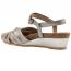 Naot Madame Wedge Sandal Silver Threads (Women's) 2