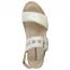 Naot Dynasty Wedge Sandal Platinum Striped/ Quartz Metallic/ Titanium (Women's) 3