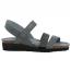 Naot Krista Sandal Graphite Striped Suede with Black (Women's) 1