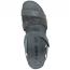 Naot Krista Sandal Graphite Striped Suede with Black (Women's) 2