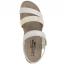 Naot Krista Sandal Soft Ivory Leather with Gold (Women's) 2