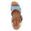 Naot Majorca Wedge Sandal Latte Brown Leather/ Light Denim (Women's) 2