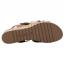 Naot Majorca Wedge Sandal Brown Cedar Suede/ Linen Raffia (Women's) 3