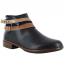 Naot Sumatra Boot Jet Black Leather/ Brown + Black Straps (Women's)