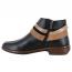 Naot Sumatra Boot Jet Black Leather/ Brown + Black Straps (Women's) 2