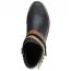 Naot Sumatra Boot Jet Black Leather/ Brown + Black Straps (Women's) 3