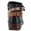 Naot Sumatra Boot Jet Black Leather/ Brown + Black Straps (Women's) 5