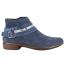 Naot Sumatra Boot Navy Velvet Nubuck/ Blue + Pewter Straps (Women's) 1