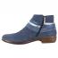 Naot Sumatra Boot Navy Velvet Nubuck/ Blue + Pewter Straps (Women's) 2