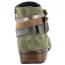 Naot Sumatra Boot Hunter Green Suede/ Green + Pewter Straps (Women's) 5