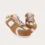 Naot Horizon Sneaker Brown w/ Raffia (Women's) 5
