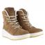 Naot Turner Winter Boot Brown w/ White (Women's) 4
