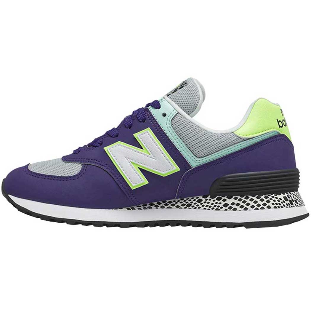 New Balance 574 Virtual Violet/ Bleached Lime Glo WL574CT2 (Women's)