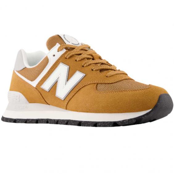 New Balance 574 Rugged Sneaker Orange/ White (Men's)