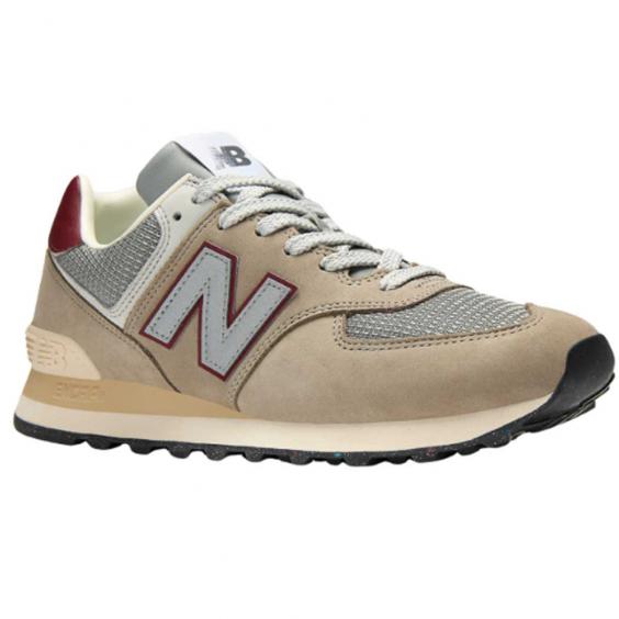 New Balance 574 Sneaker Arid Stone/ Monarch Burgundy (Men's)