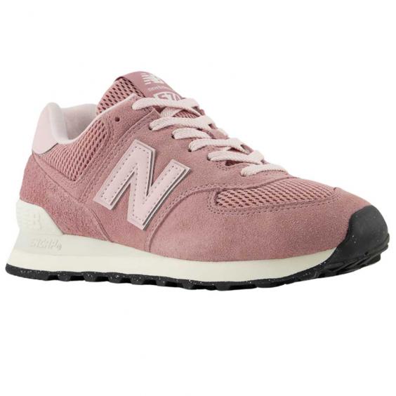 New Balance 574 Retro Sneaker Alpha Pink/ White (Women's) New Balance 574 Retro Sneaker Alpha Pink/ White (Women's)