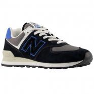 New Balance 574 Retro Sneaker Black/ Blue Agate (Men's)