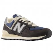 New Balance 574 Retro Sneaker Black Cement/ Slate Grey (Men's)