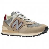 New Balance 574 Sneaker Arid Stone/ Monarch Burgundy (Men's)