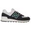 New Balance 574 Retro Sneaker Black/ White/ Marsh Green (Men's) 1