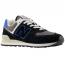 New Balance 574 Retro Sneaker Black/ Blue Agate (Men's)