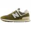 New Balance 574 Retro Sneaker Calcium/ Dark Silver Metallic (Men's) 2