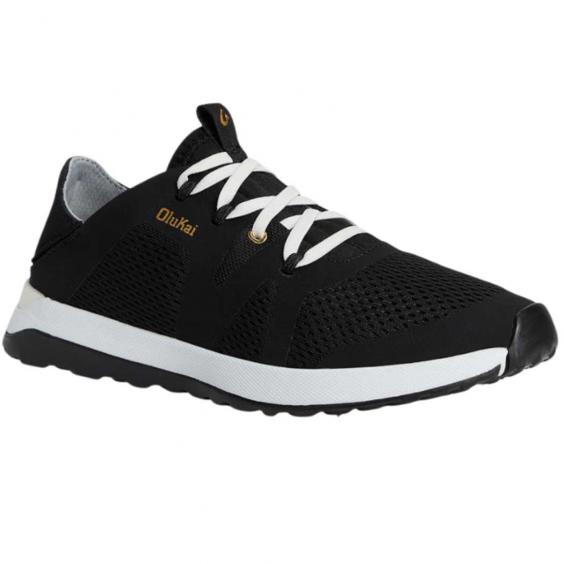 OluKai Huia Slip-On Athletic Shoe Black/ Black (Women's)