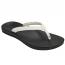 OluKai Uiki Flip-Flop Bright White/ Lava Rock (Women's)