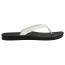 OluKai Uiki Flip-Flop Bright White/ Lava Rock (Women's) 1
