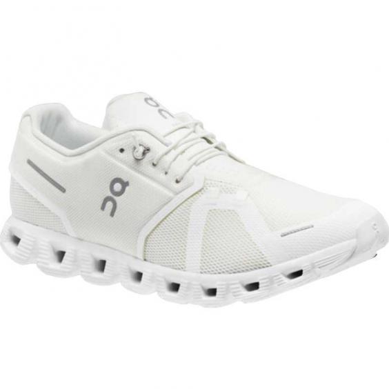 On Running Cloud 5 Running Shoe Undyed- White/White (Men's)