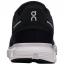 On Running Cloud 6 Running Shoe Black/ White (Women's) 5