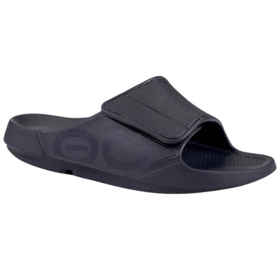 Oofos Ooah Sport Flex Slide Sandal Black Matte (Unisex)